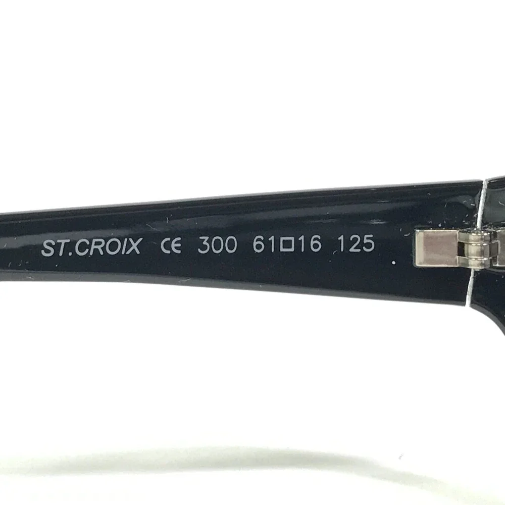 Nautica Sunglasses ST.CROIX 300 Black Square Frames with Gray Lenses 61-16-125